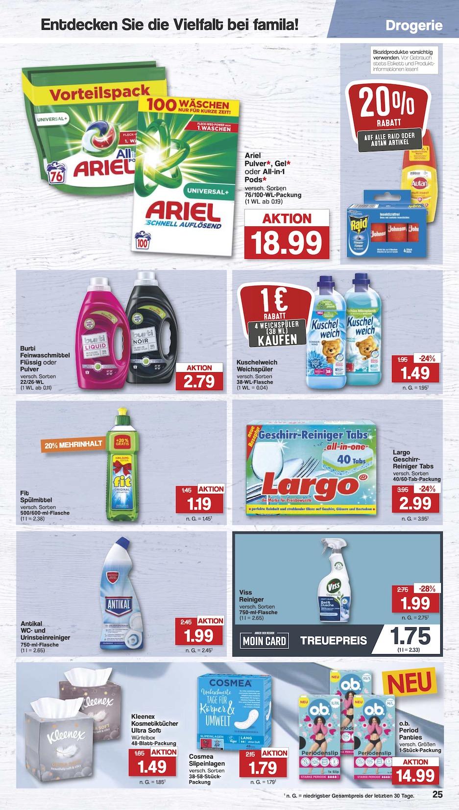 Famila Aktueller Prospekt ab Montag Seite 25