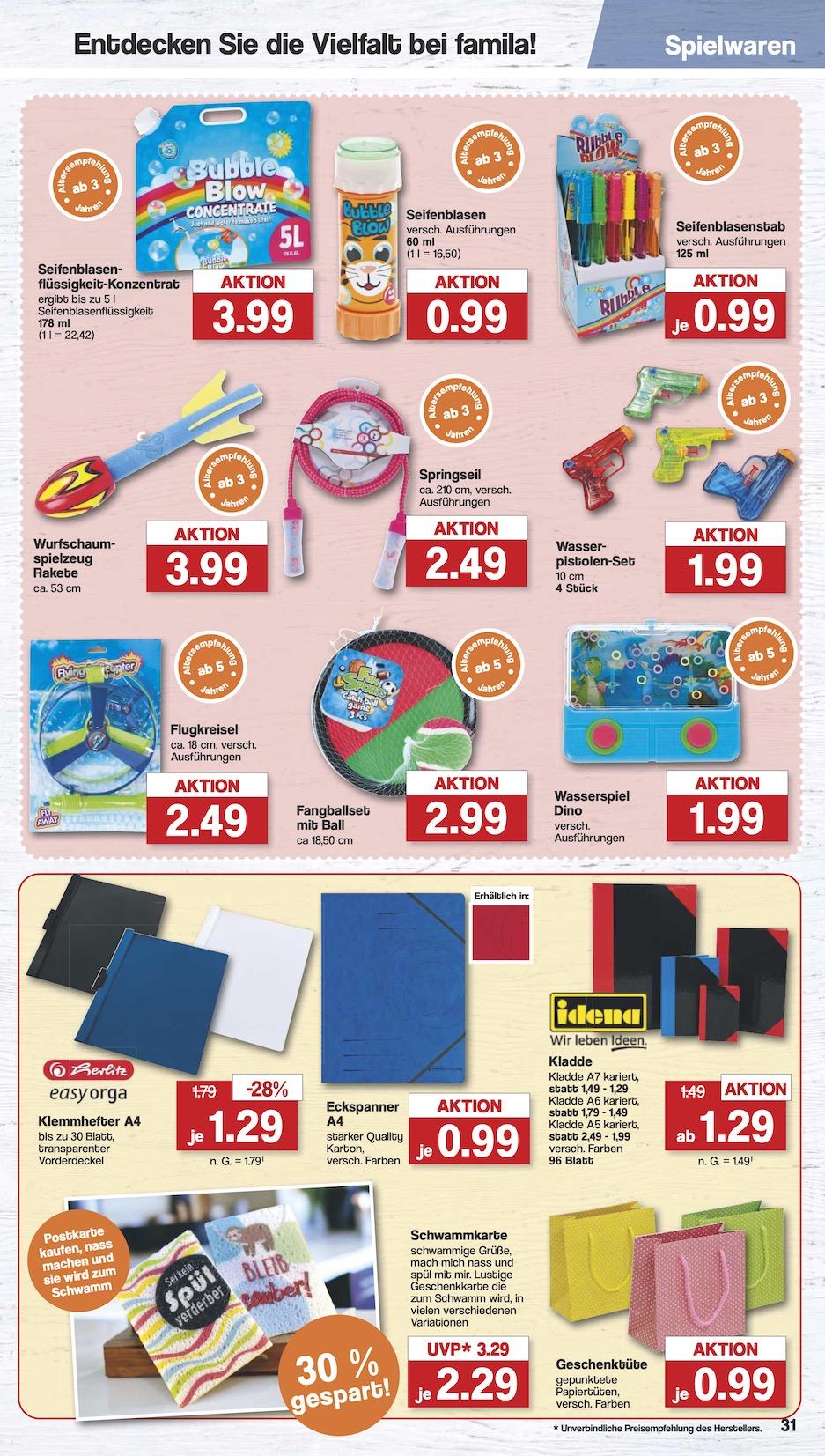 Famila Aktueller Prospekt ab Montag Seite 31