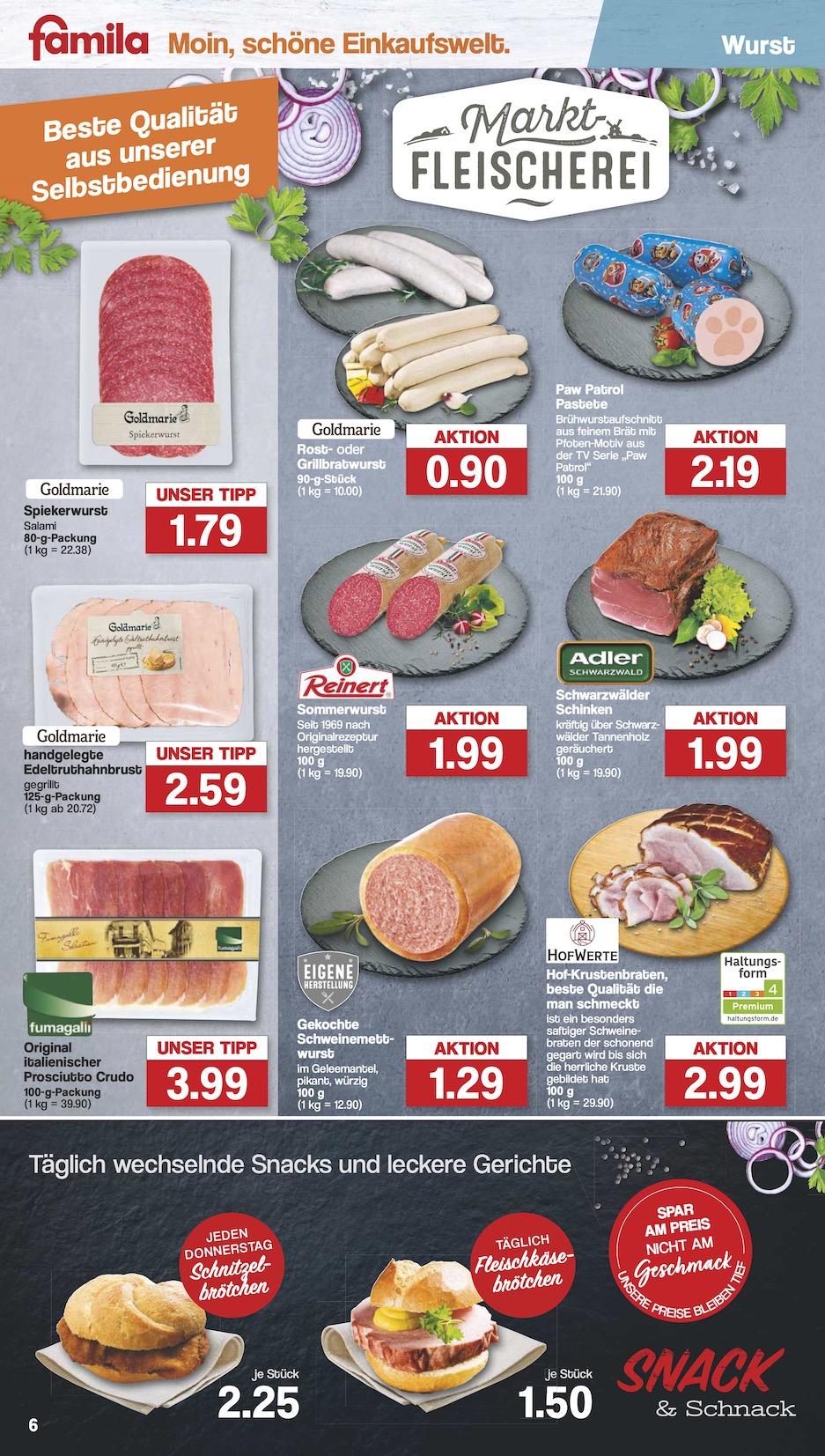 Famila Aktueller Prospekt ab Montag Seite 6