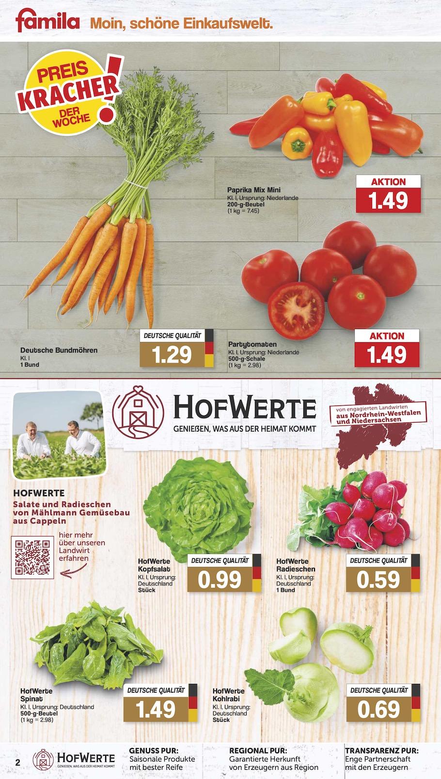 Famila Aktueller Prospekt ab Montag Seite 2