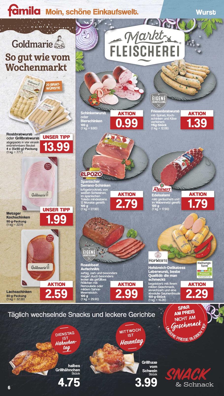 Famila Aktueller Prospekt ab Montag Seite 6