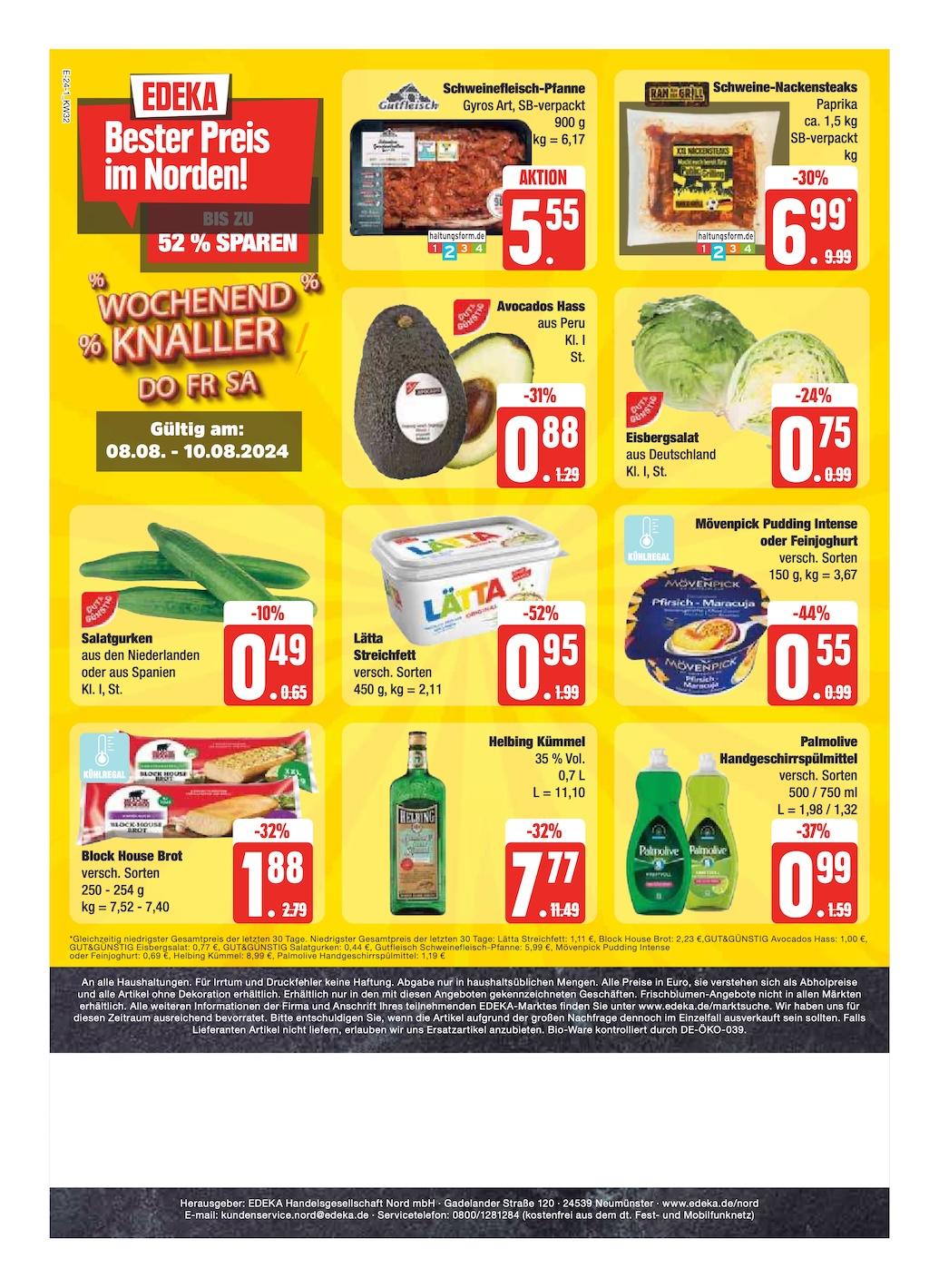Edeka Prospekt ab Montag - Schleswig - Holstein Seite 24