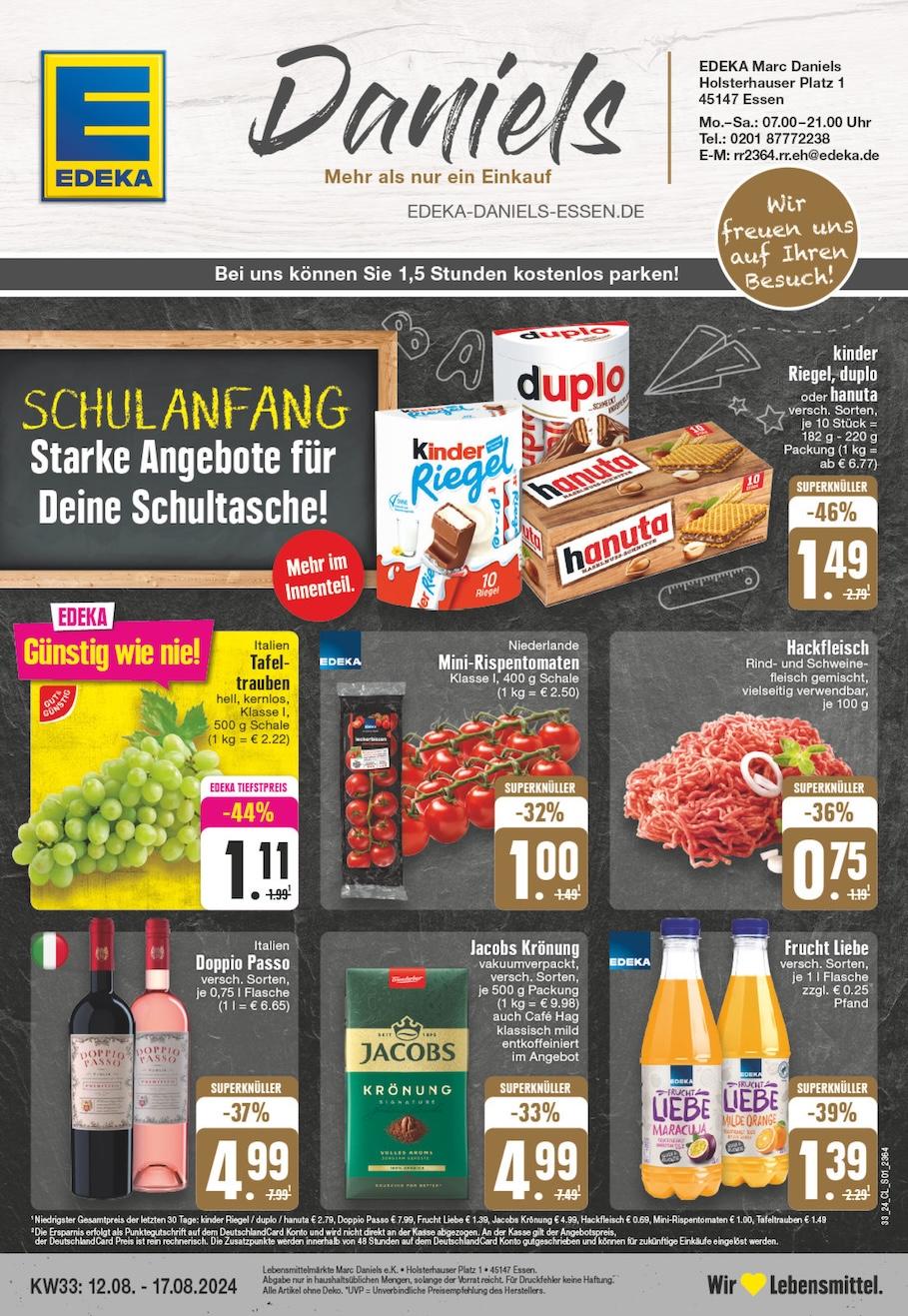 Edeka Prospekt ab Montag - Nordrhein - Westfalen Seite 1