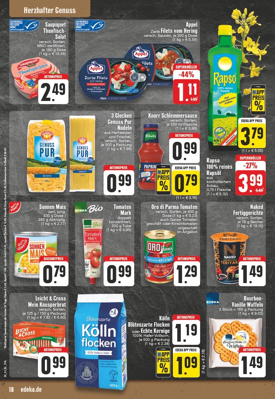 Edeka Prospekt ab Montag - Nordrhein - Westfalen Seite 18