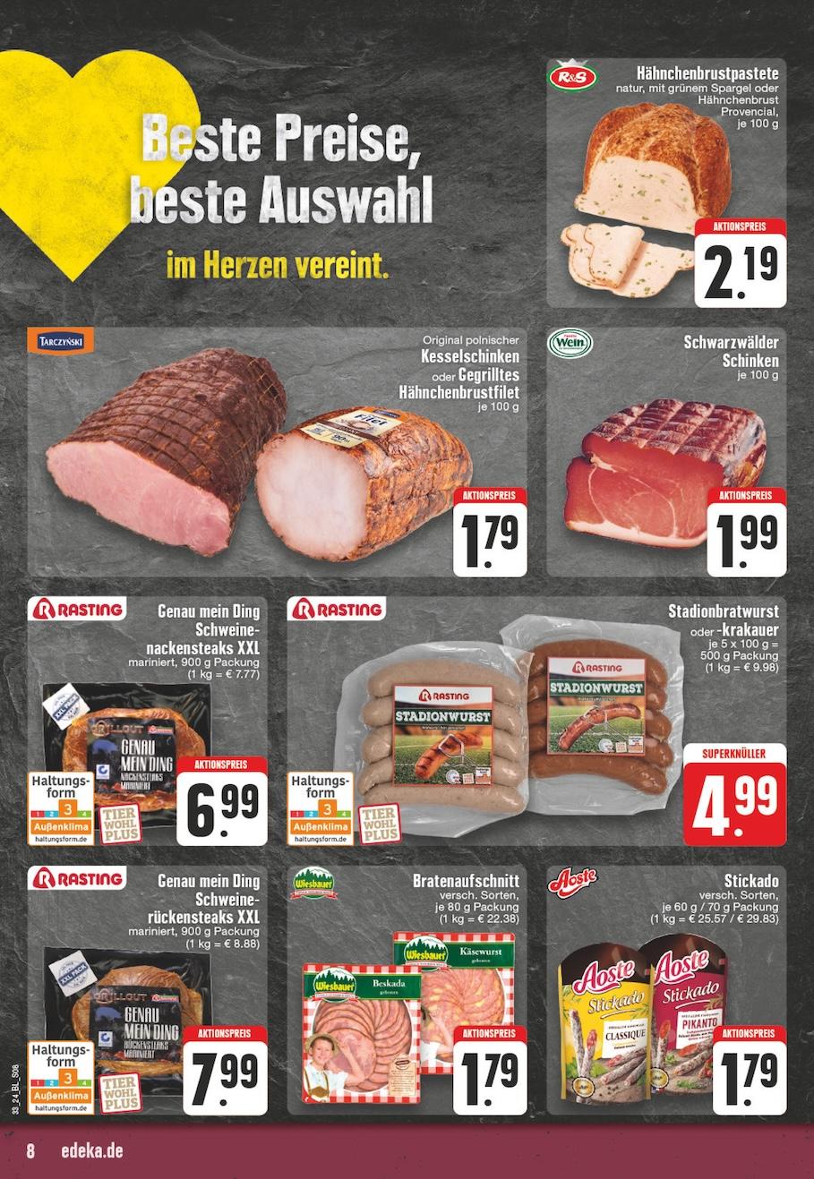 Edeka Prospekt ab Montag - Nordrhein - Westfalen Seite 8