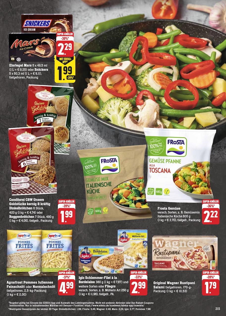 Edeka Prospekt ab Montag - Hessen Seite 21