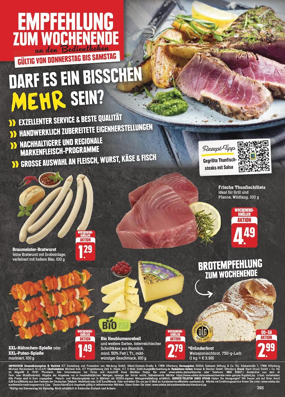 Edeka Prospekt ab Montag - Hessen Seite 39