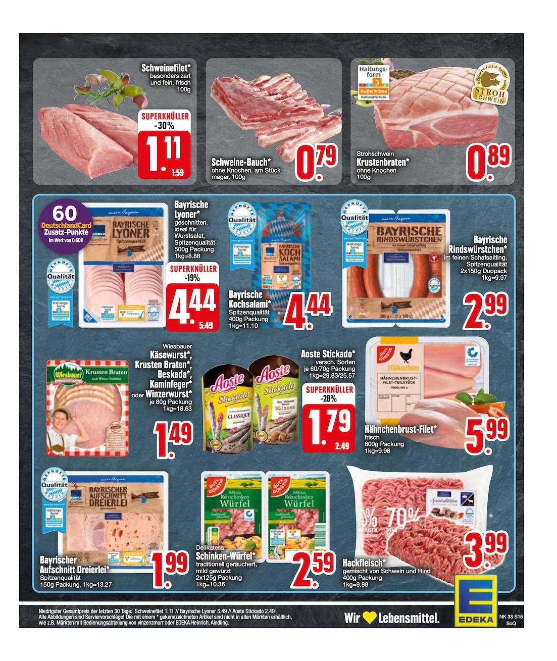 Edeka Prospekt ab Montag - Bayern Süd Seite 17