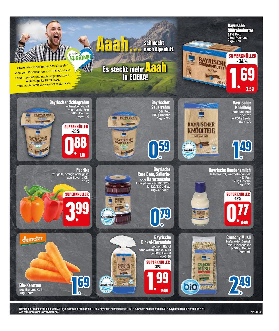 Edeka Prospekt ab Montag - Bayern Süd Seite 7
