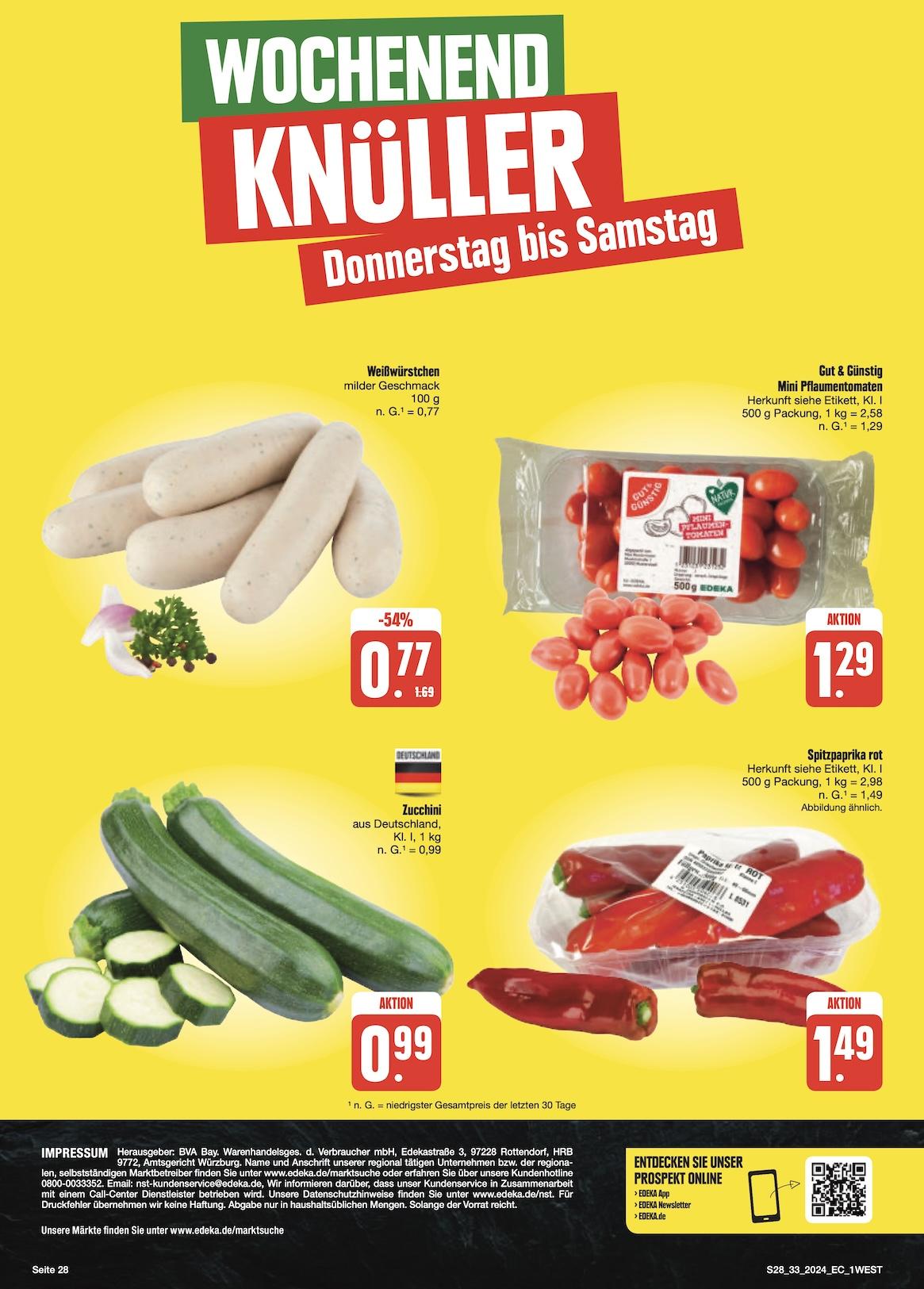Edeka Prospekt ab Montag - Bayern Nord Seite 28