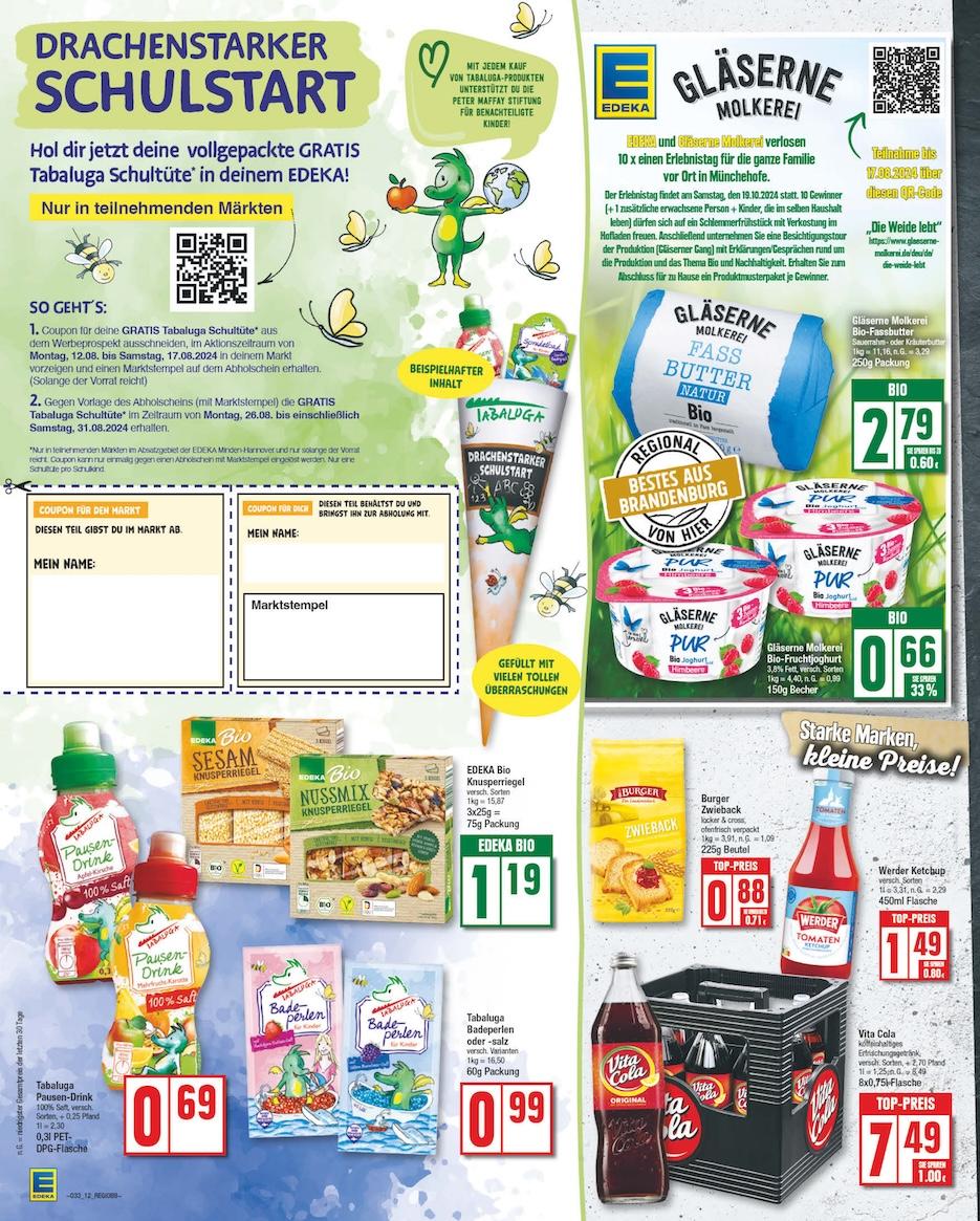 Edeka Prospekt ab Montag - Brandenburg Seite 12