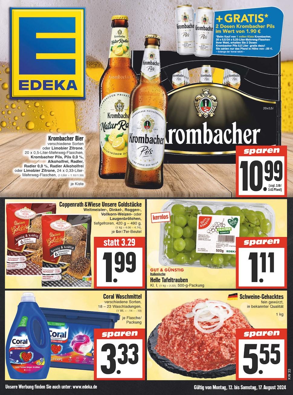 Edeka Prospekt ab Montag - Thüringen Seite 1