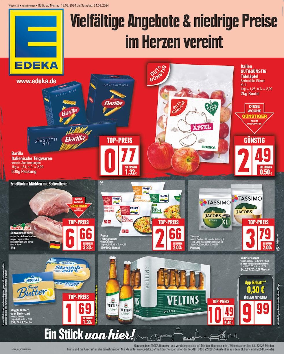 Edeka Prospekt ab Montag - Niedersachsen Seite 1