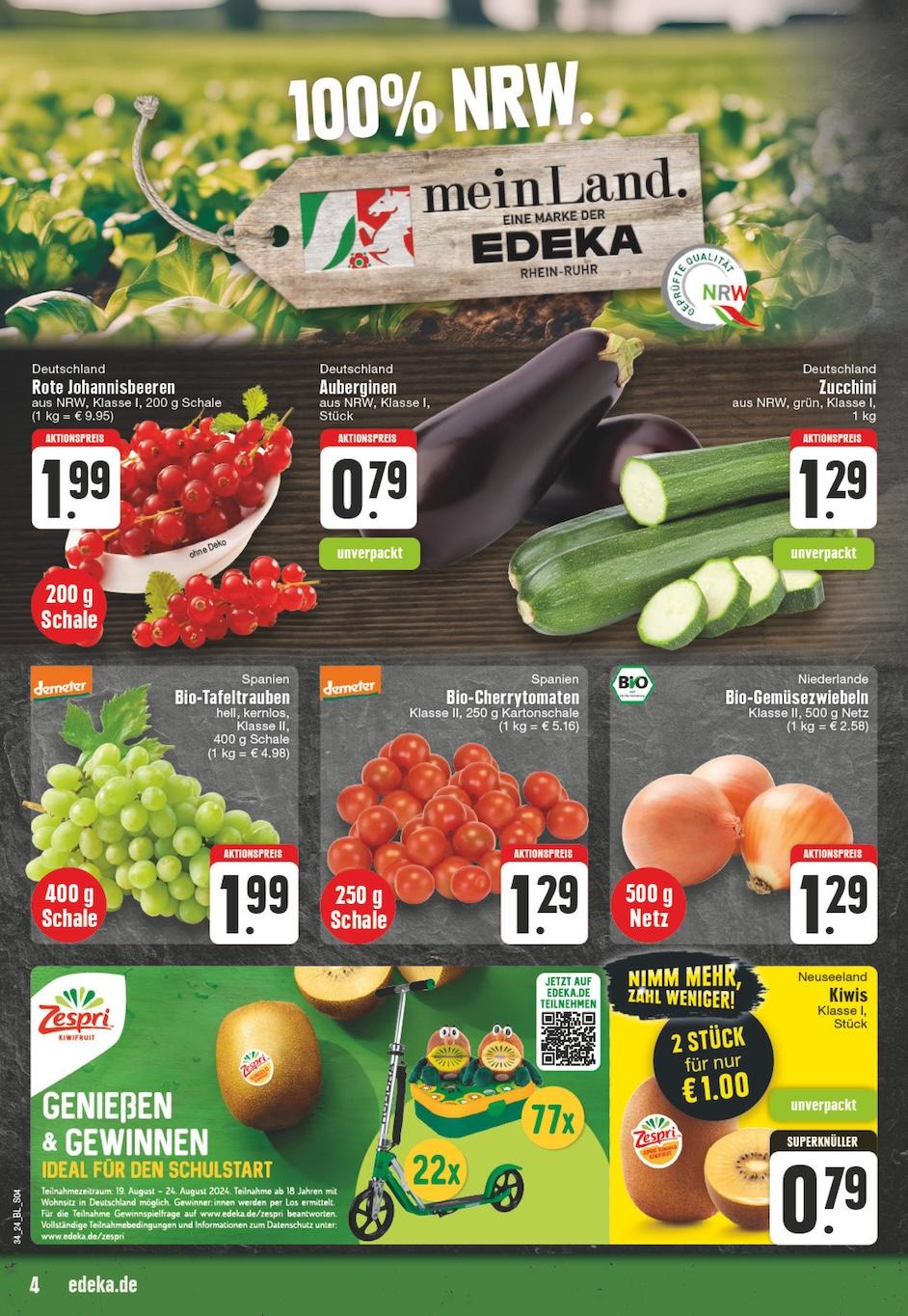 Edeka Prospekt ab Montag - Nordrhein - Westfalen Seite 4