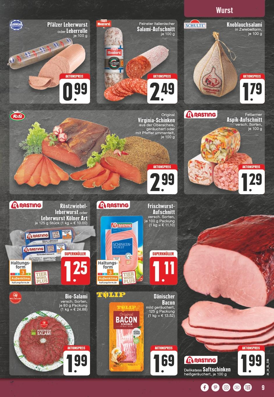 Edeka Prospekt ab Montag - Nordrhein - Westfalen Seite 9