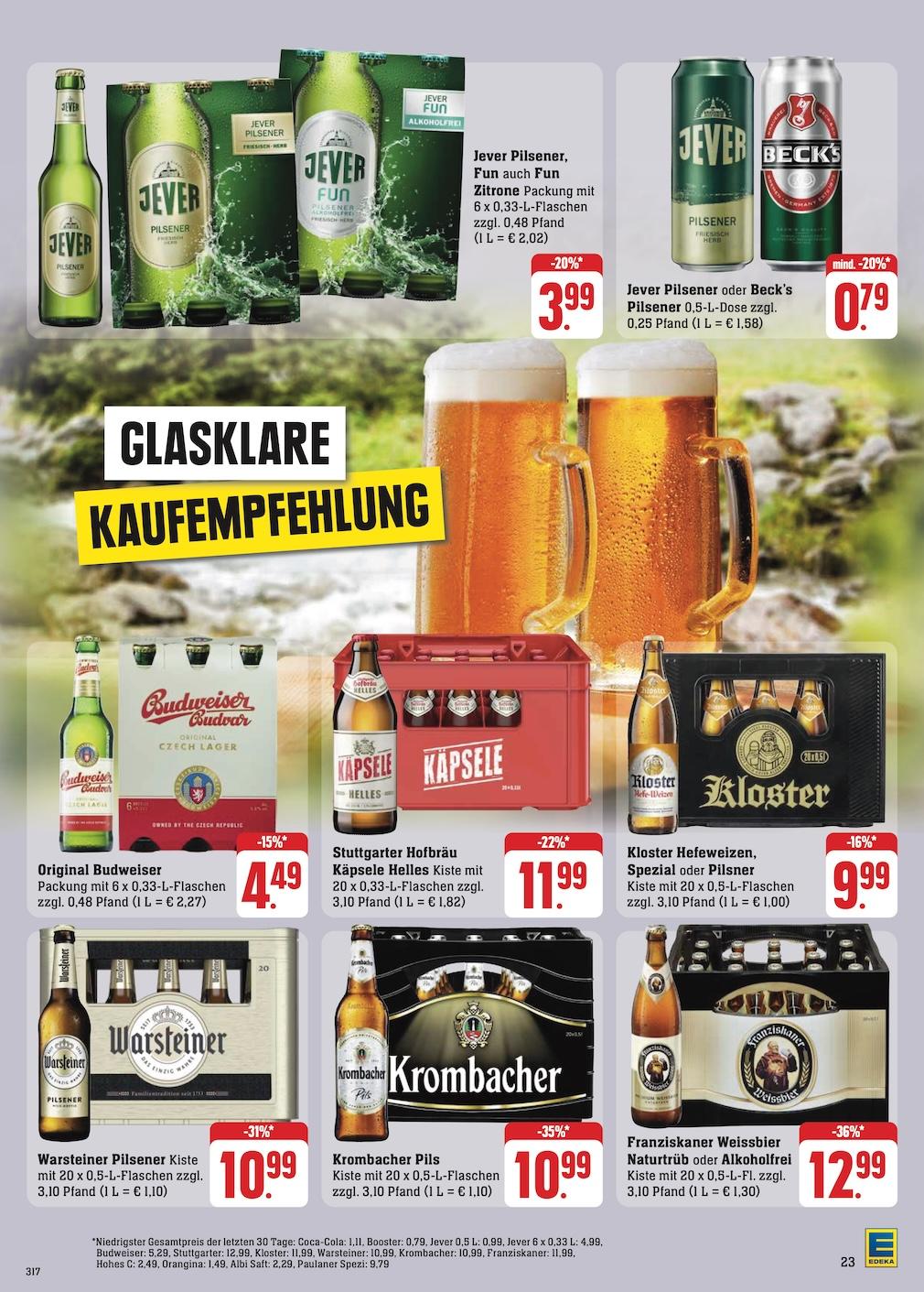 Edeka Prospekt ab Montag - Baden - Württemberg Seite 25