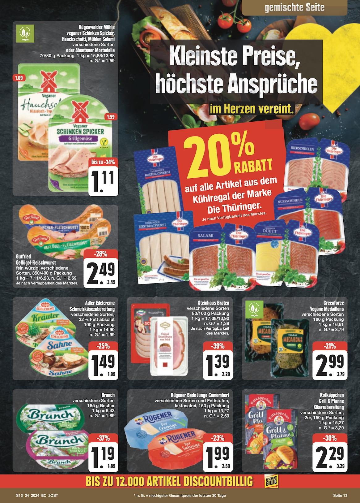 Edeka Prospekt ab Montag - Sachsen Seite 13
