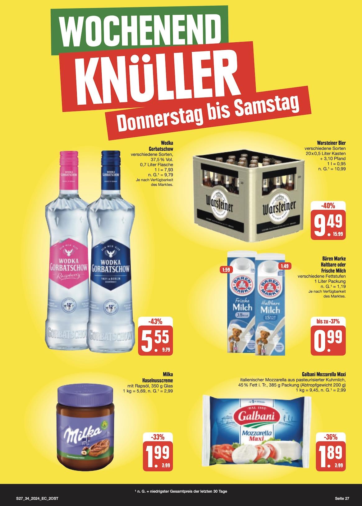 Edeka Prospekt ab Montag - Sachsen Seite 27