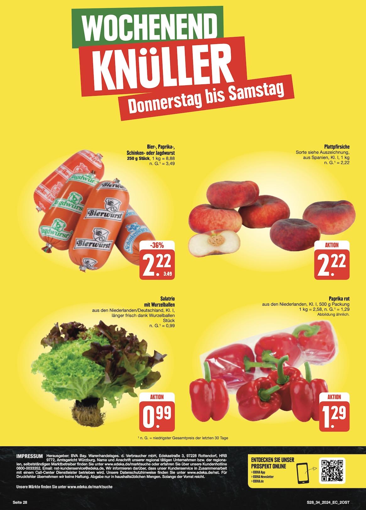 Edeka Prospekt ab Montag - Sachsen Seite 28