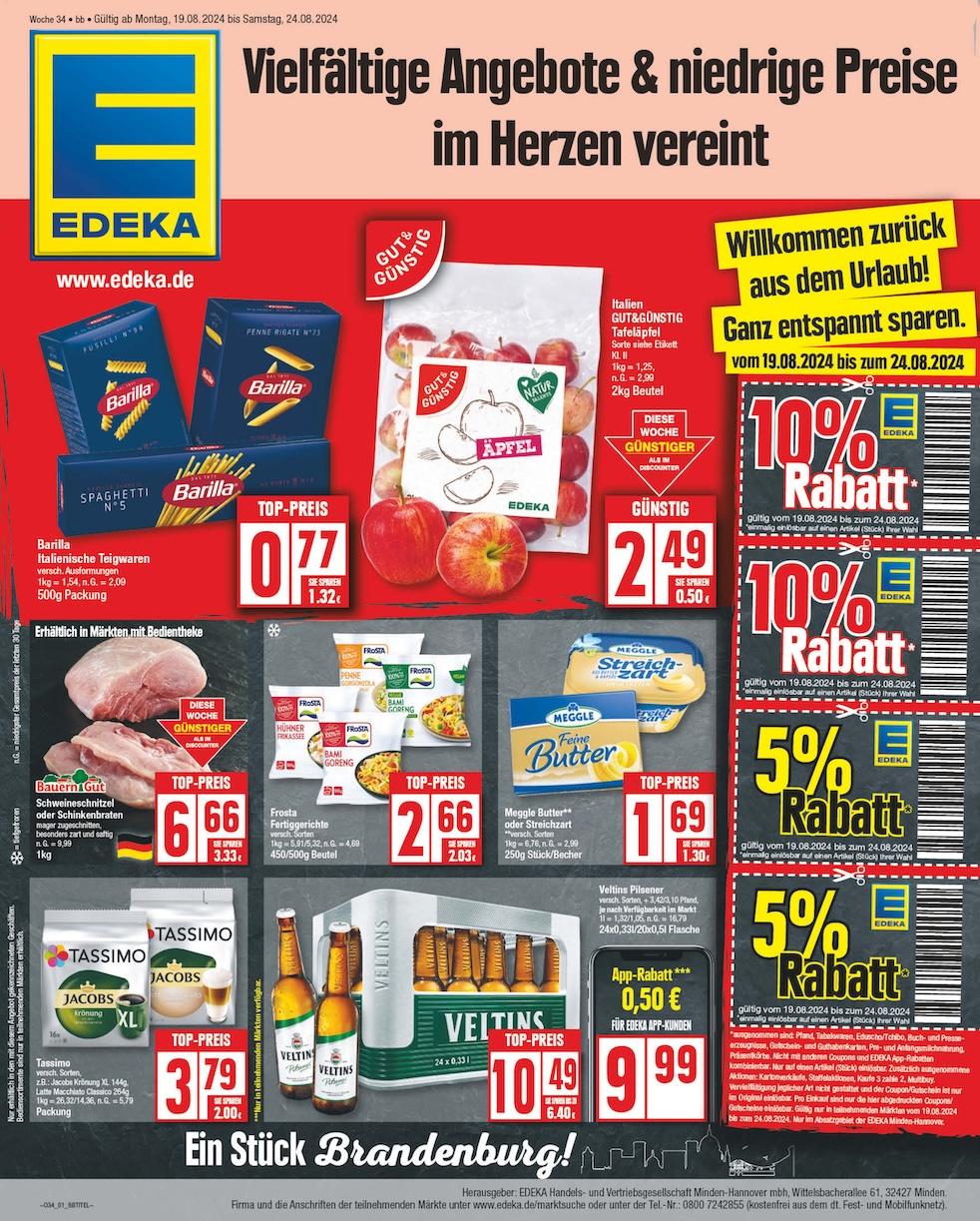 Edeka Prospekt ab Montag - Berlin Seite 1