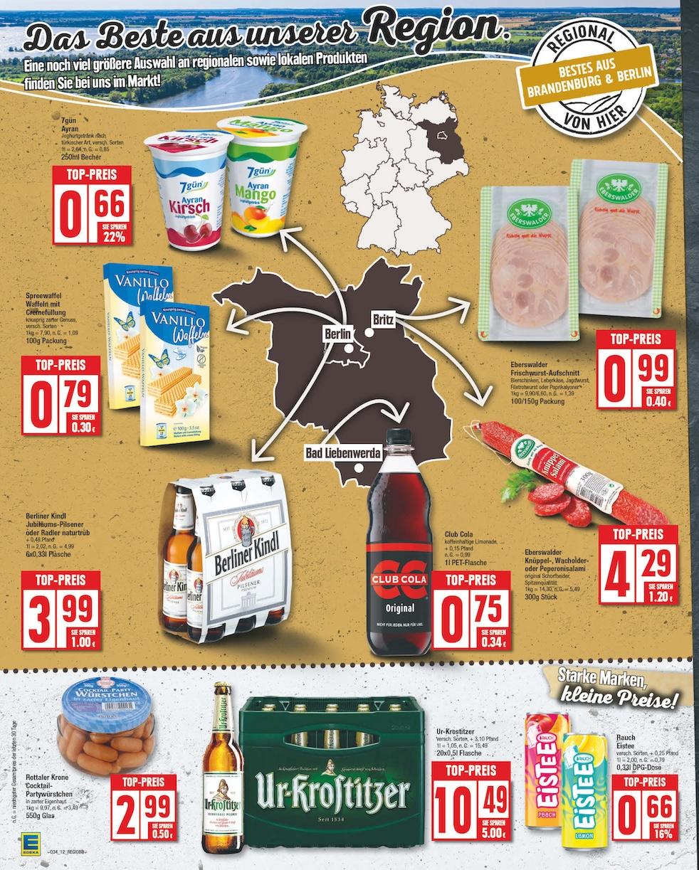 Edeka Prospekt ab Montag - Brandenburg Seite 12