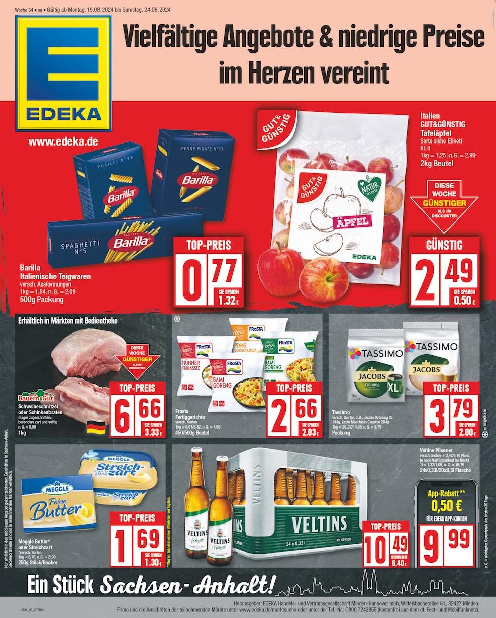 Edeka Prospekt ab Montag - Sachsen-Anhalt Seite 1