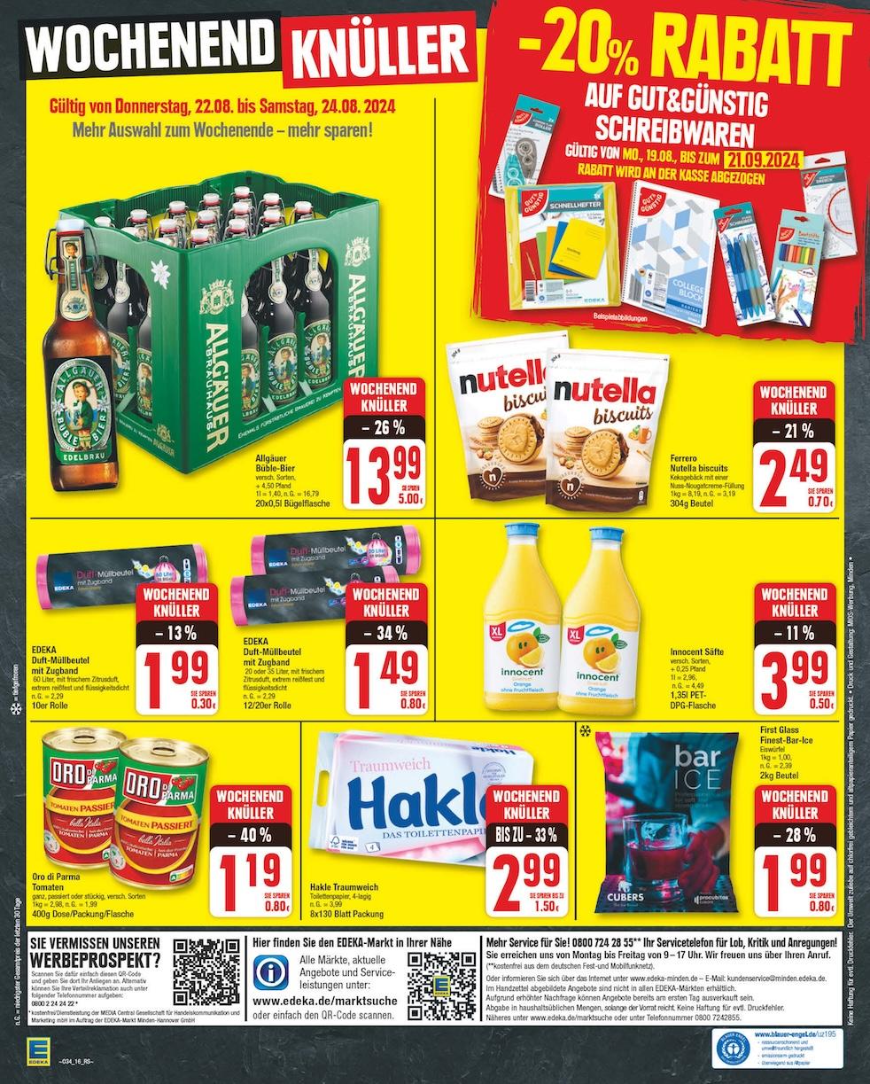 Edeka Prospekt ab Montag - Sachsen-Anhalt Seite 16