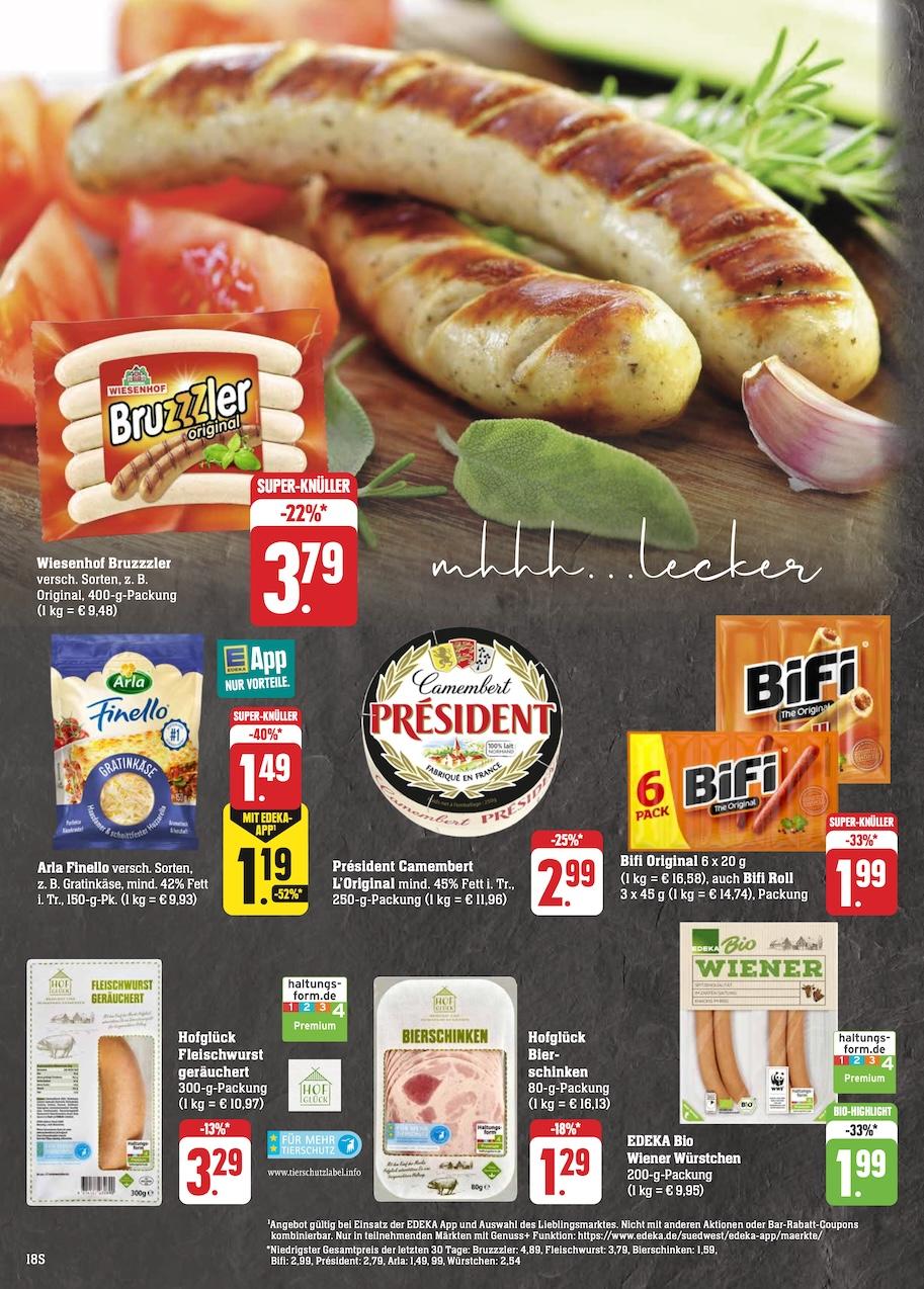 Edeka Prospekt ab Montag - Hessen Seite 18