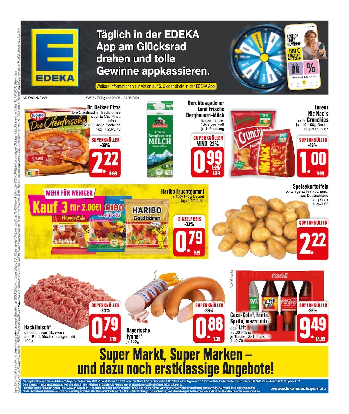 Edeka Prospekt ab Montag - Bayern Süd Seite 1