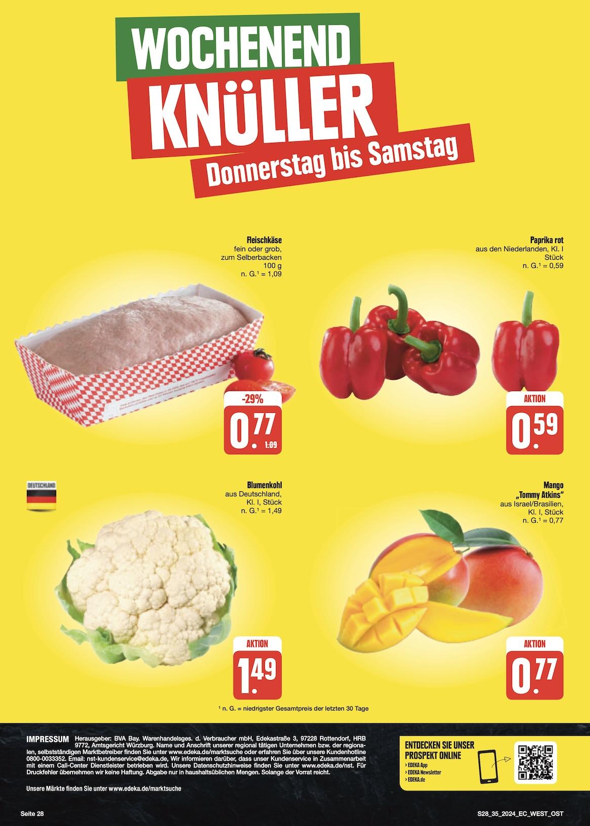 Edeka Prospekt ab Montag - Sachsen Seite 28