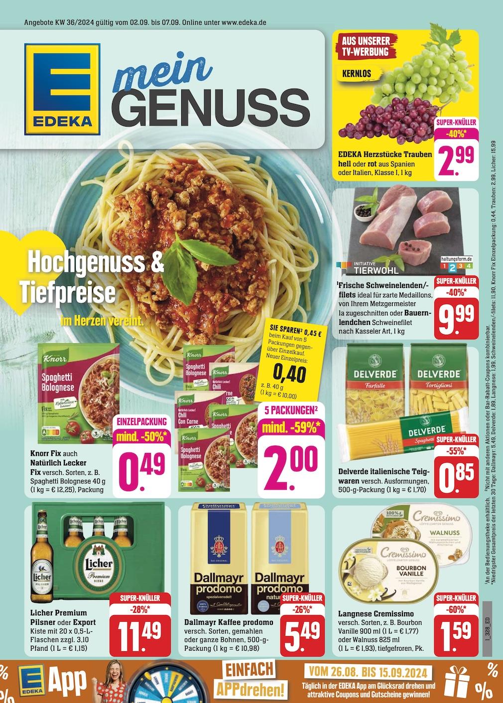 Edeka Prospekt ab Montag - Rheinland - Pfalz Seite 1