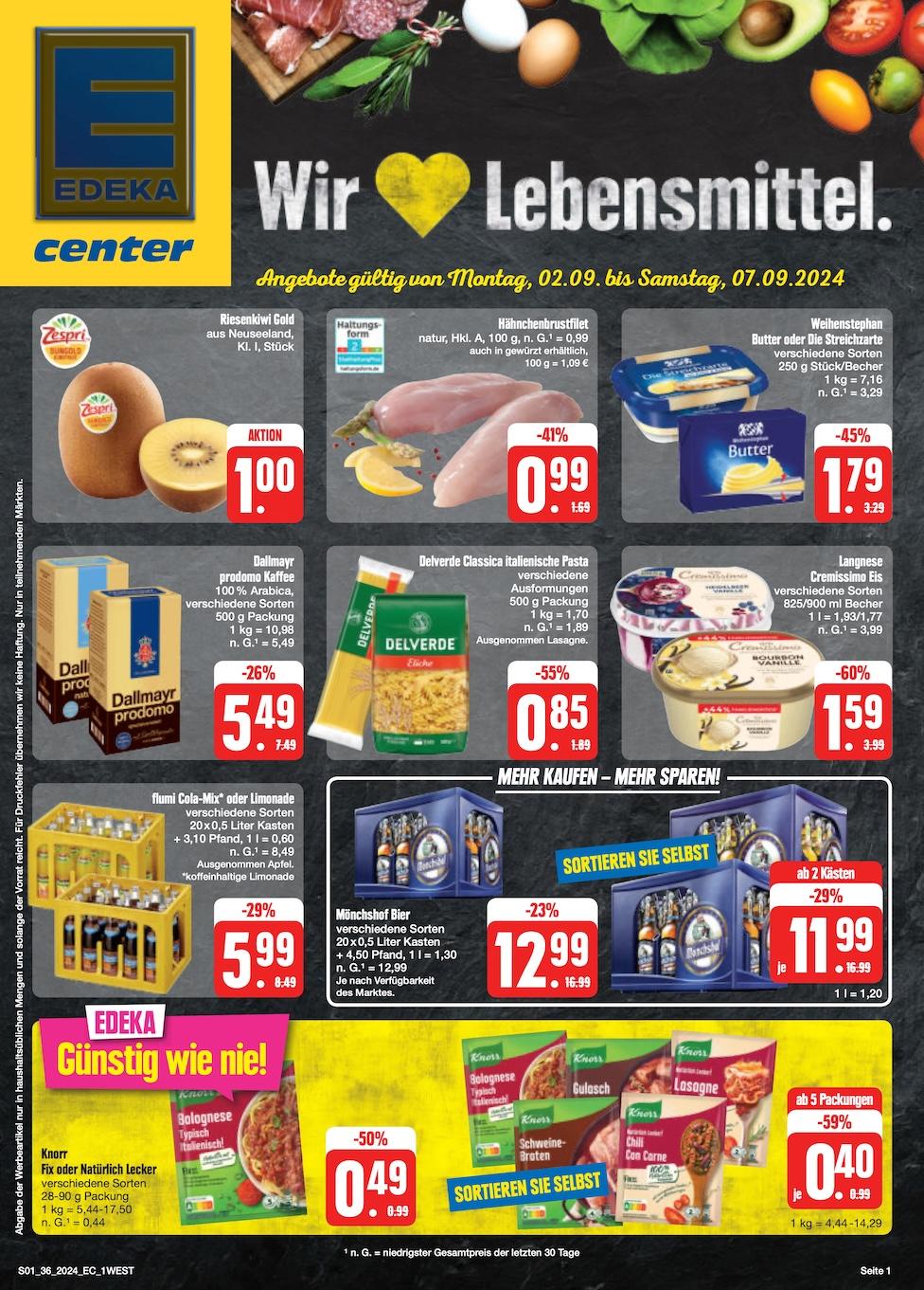 Edeka Prospekt ab Montag - Bayern Nord Seite 1