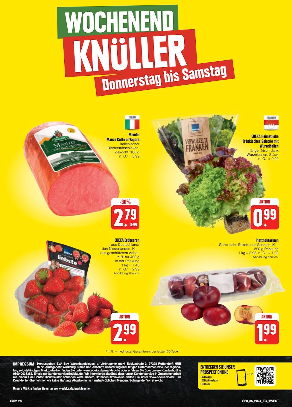 Edeka Prospekt ab Montag - Bayern Nord Seite 28