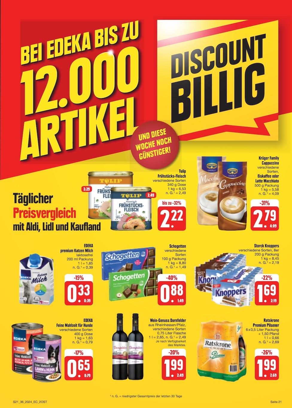 Edeka Prospekt ab Montag - Sachsen Seite 21