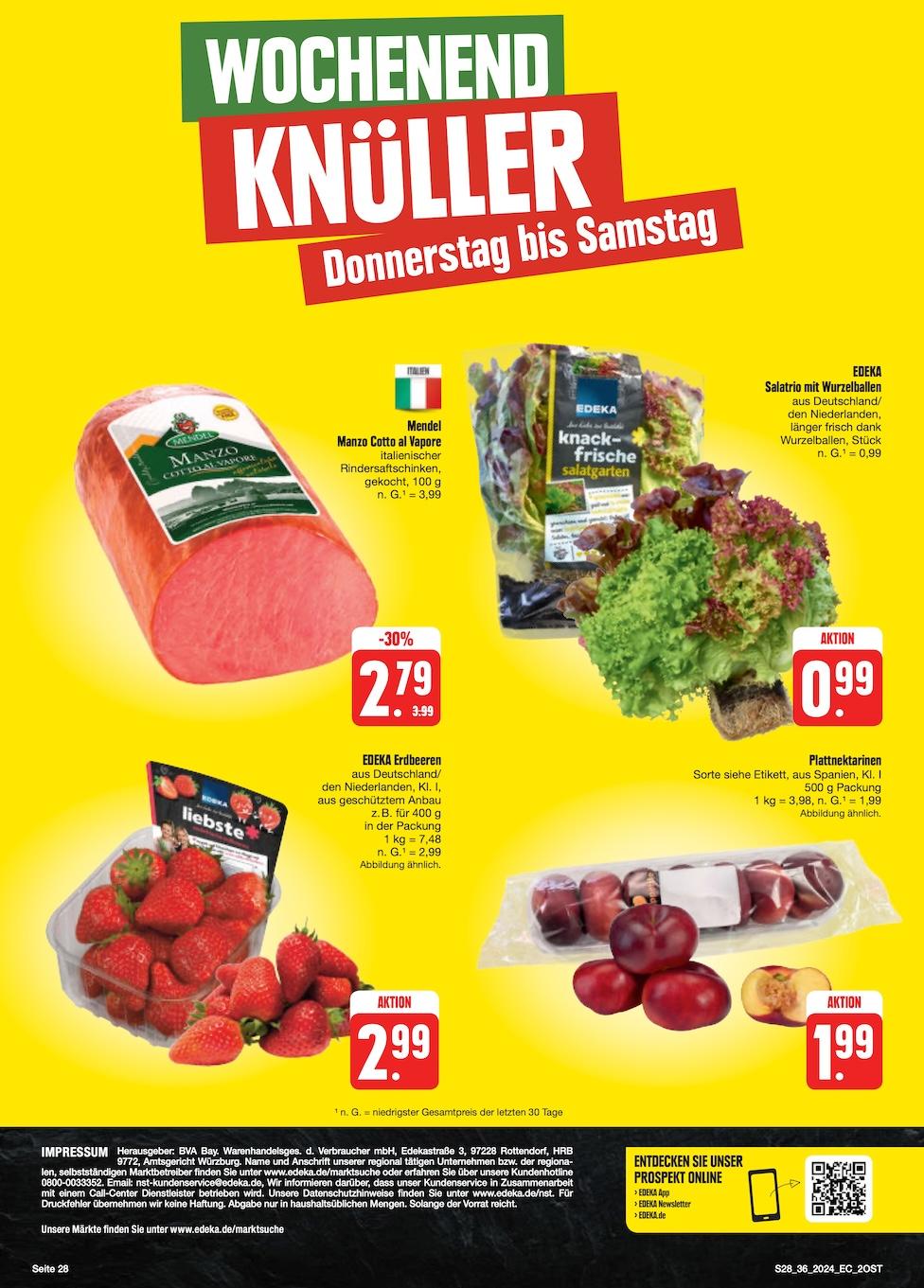 Edeka Prospekt ab Montag - Sachsen Seite 28