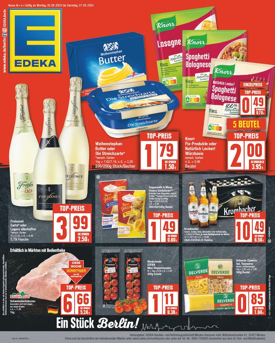 Edeka Prospekt ab Montag - Berlin Seite 1