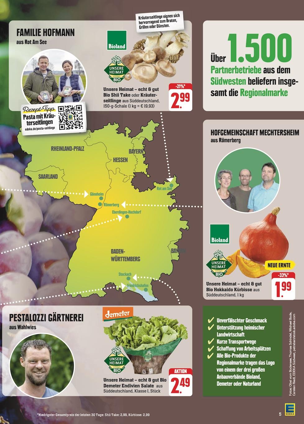 Edeka Prospekt ab Montag - Baden - Württemberg Seite 5