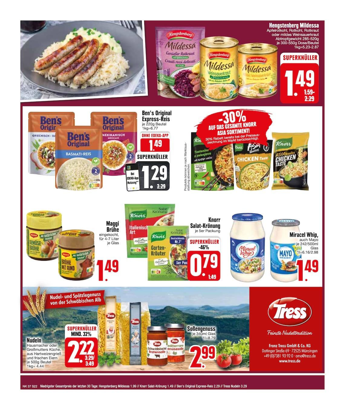Edeka Prospekt ab Montag - Bayern Süd Seite 22