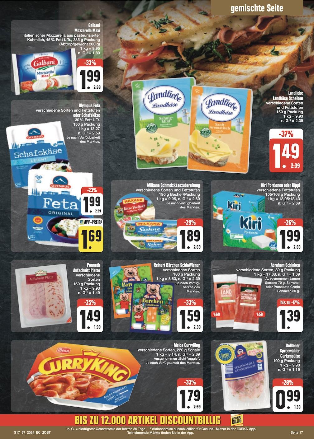 Edeka Prospekt ab Montag - Sachsen Seite 17