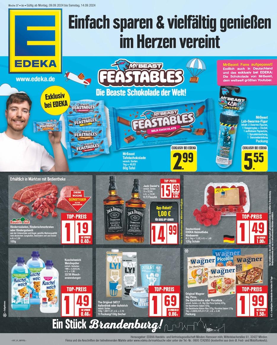 Edeka Prospekt ab Montag - Brandenburg Seite 1