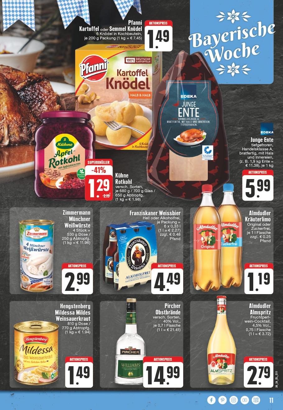 Edeka Prospekt ab Montag - Nordrhein - Westfalen Seite 11