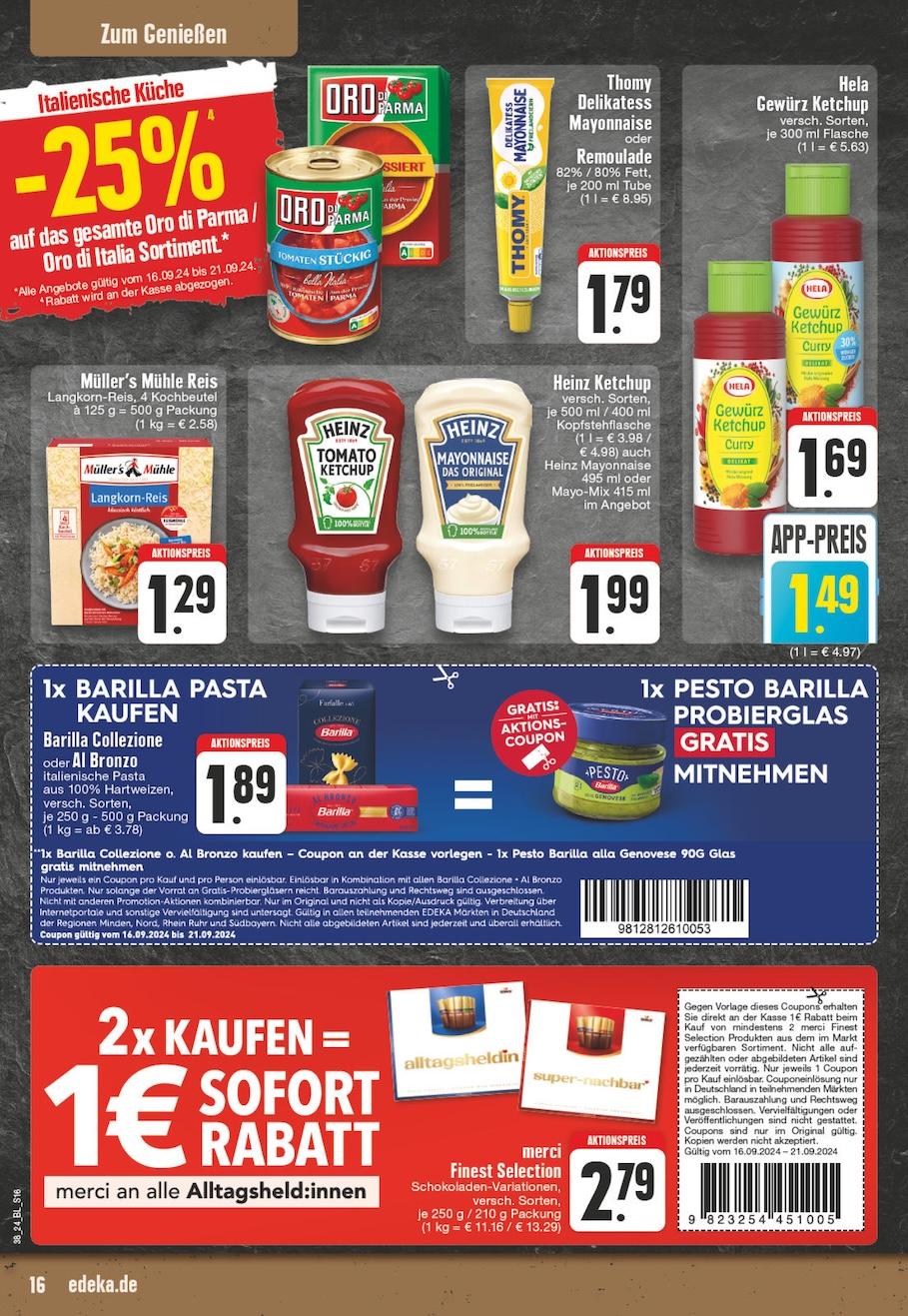 Edeka Prospekt ab Montag - Nordrhein - Westfalen Seite 16