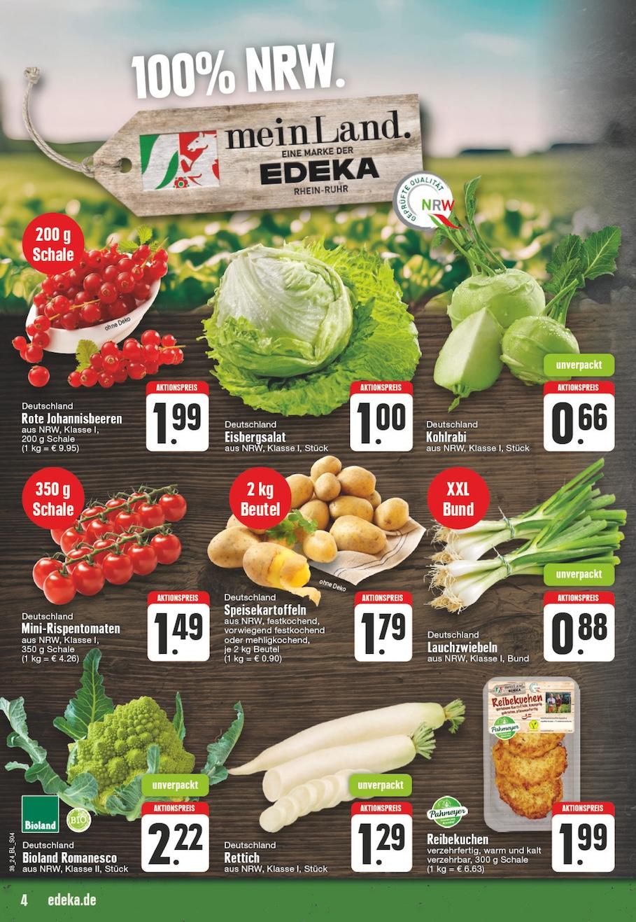 Edeka Prospekt ab Montag - Nordrhein - Westfalen Seite 4