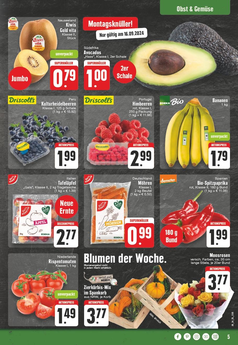 Edeka Prospekt ab Montag - Nordrhein - Westfalen Seite 5