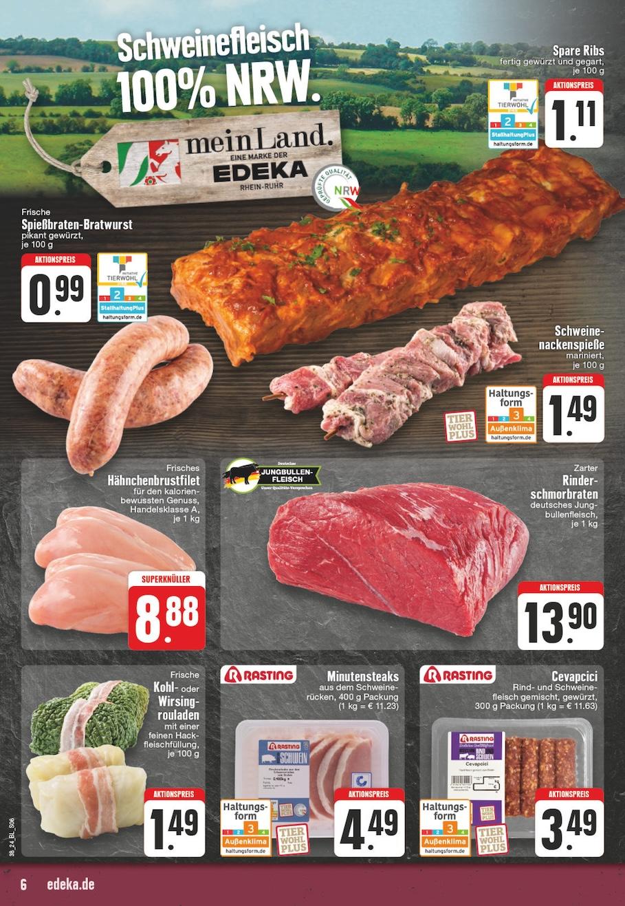 Edeka Prospekt ab Montag - Nordrhein - Westfalen Seite 6