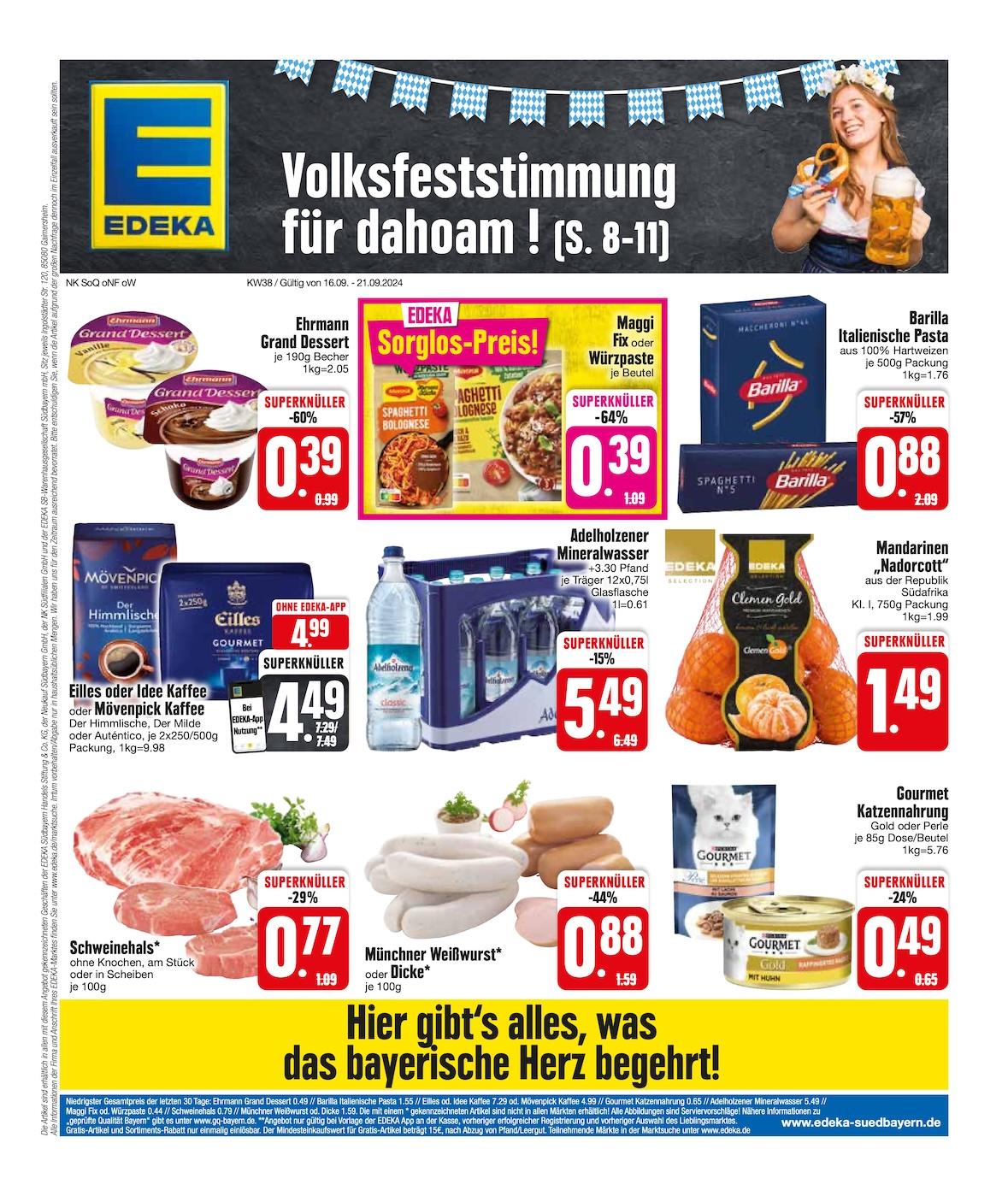 Edeka Prospekt ab Montag - Bayern Süd Seite 1