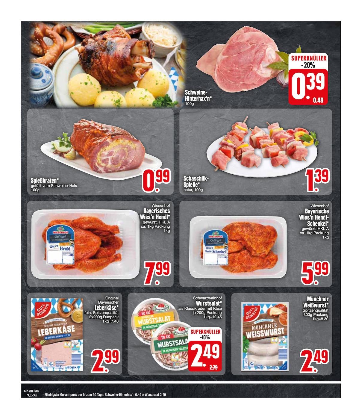 Edeka Prospekt ab Montag - Bayern Süd Seite 10