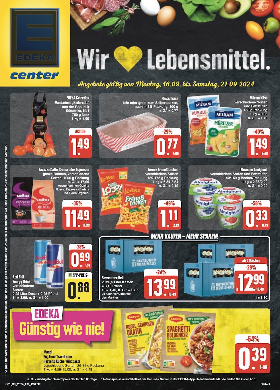 Edeka Prospekt ab Montag - Bayern Nord Seite 1