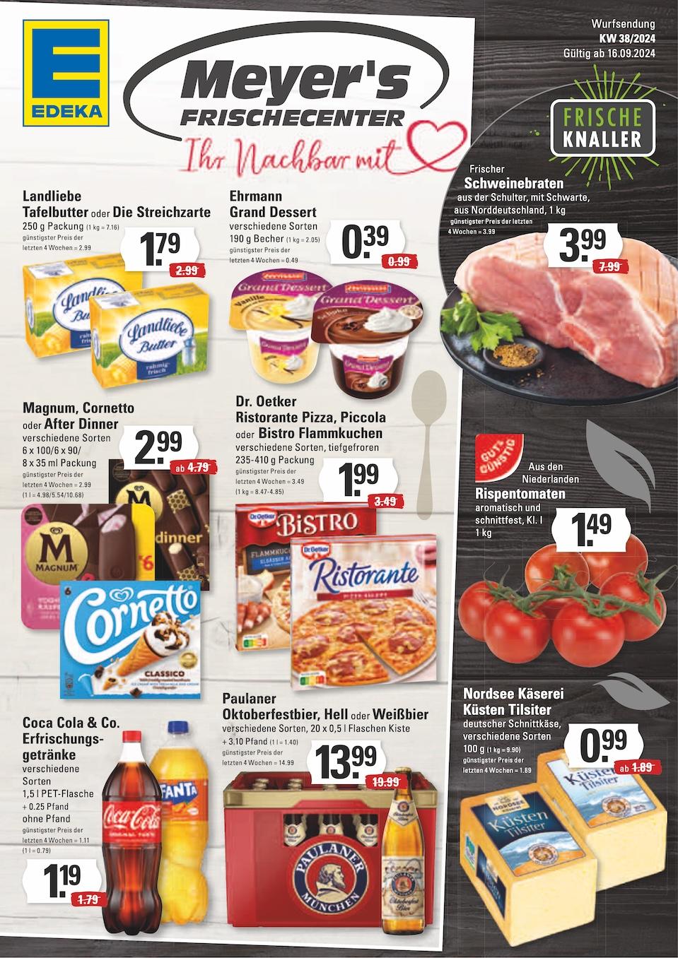 Edeka Prospekt ab Montag - Hamburg Seite 1