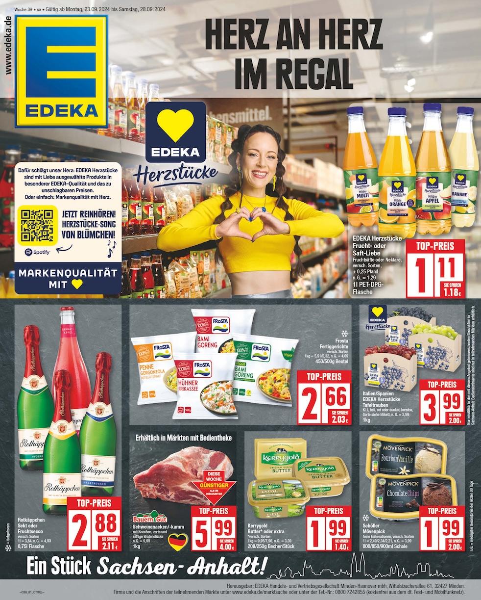 Edeka Prospekt ab Montag - Sachsen-Anhalt Seite 1
